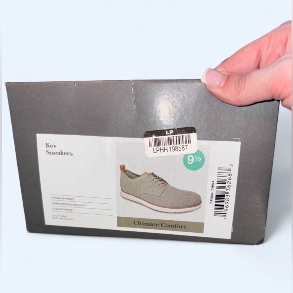 Goodfellow & Co Men’s Gray Knit Sneakers – Size 9.5 – New With Tags - Picture 2 of 9